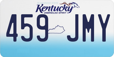 KY license plate 459JMY