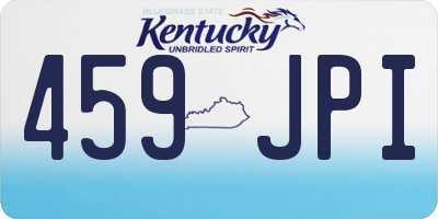 KY license plate 459JPI