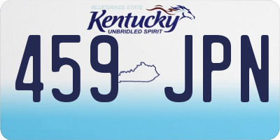 KY license plate 459JPN