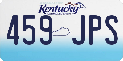 KY license plate 459JPS