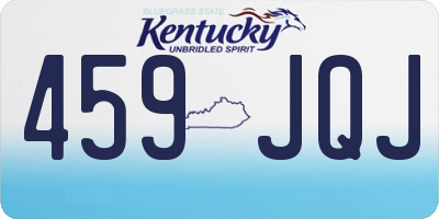 KY license plate 459JQJ