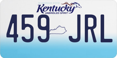 KY license plate 459JRL