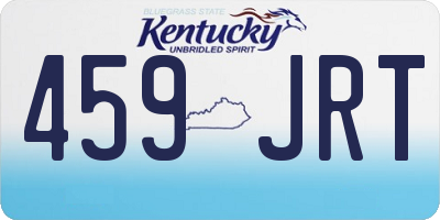 KY license plate 459JRT