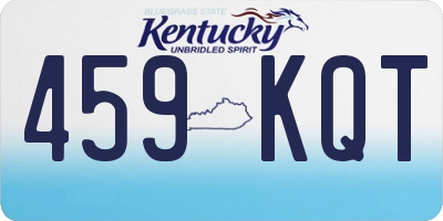 KY license plate 459KQT