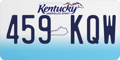 KY license plate 459KQW