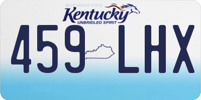 KY license plate 459LHX
