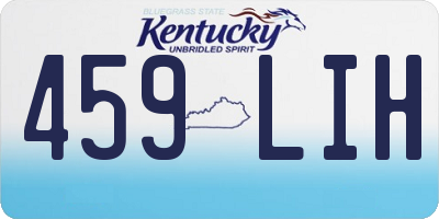 KY license plate 459LIH