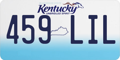 KY license plate 459LIL