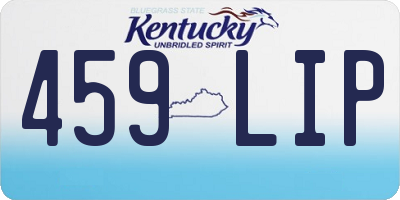 KY license plate 459LIP