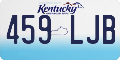 KY license plate 459LJB