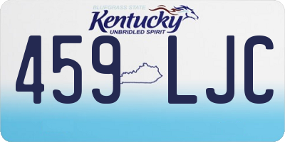 KY license plate 459LJC