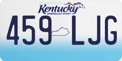 KY license plate 459LJG