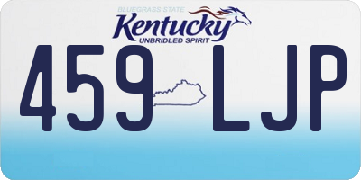 KY license plate 459LJP