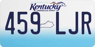 KY license plate 459LJR