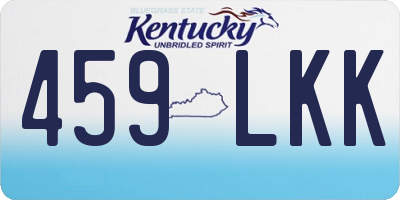 KY license plate 459LKK