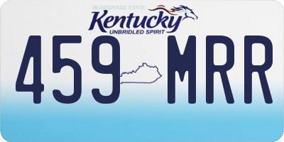 KY license plate 459MRR