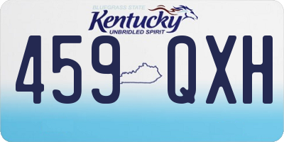 KY license plate 459QXH