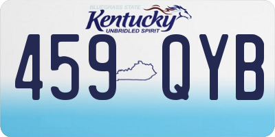 KY license plate 459QYB