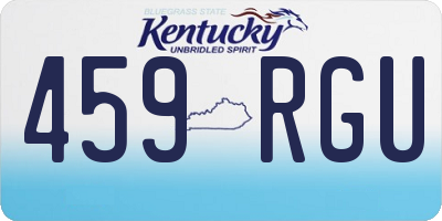 KY license plate 459RGU