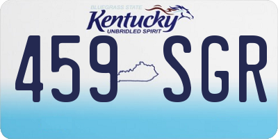KY license plate 459SGR