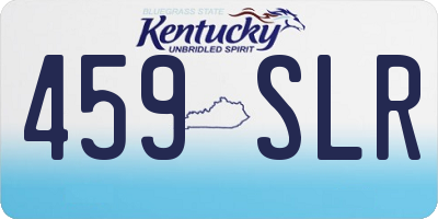 KY license plate 459SLR