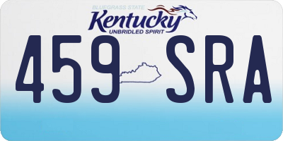 KY license plate 459SRA