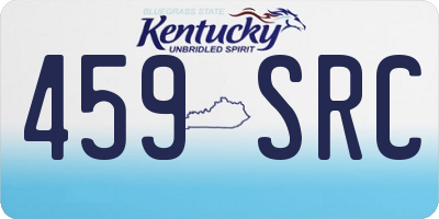 KY license plate 459SRC
