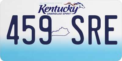 KY license plate 459SRE