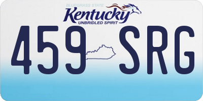 KY license plate 459SRG
