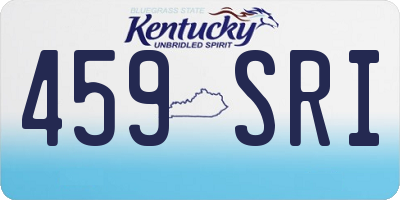 KY license plate 459SRI