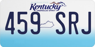 KY license plate 459SRJ