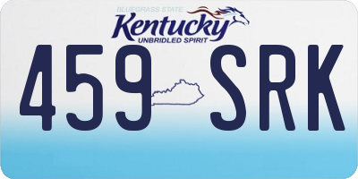 KY license plate 459SRK