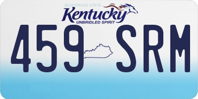 KY license plate 459SRM