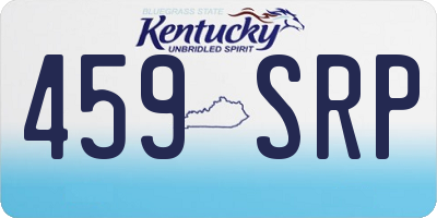 KY license plate 459SRP