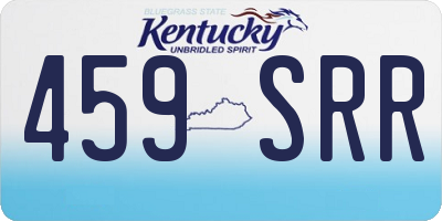 KY license plate 459SRR