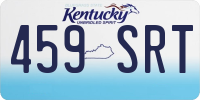KY license plate 459SRT