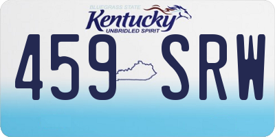 KY license plate 459SRW