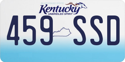 KY license plate 459SSD
