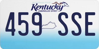 KY license plate 459SSE