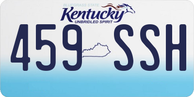 KY license plate 459SSH
