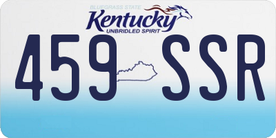 KY license plate 459SSR