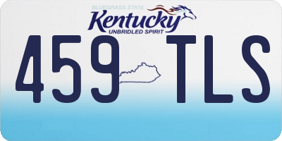 KY license plate 459TLS