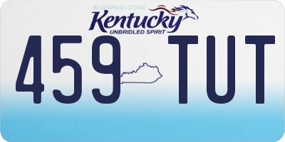 KY license plate 459TUT