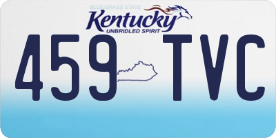 KY license plate 459TVC