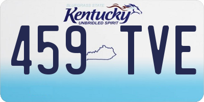 KY license plate 459TVE