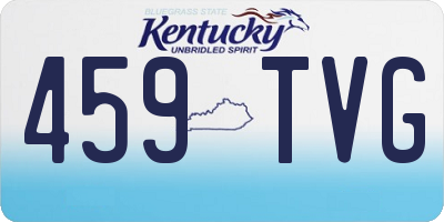KY license plate 459TVG
