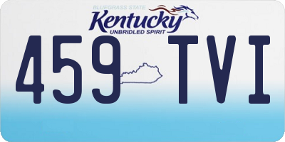 KY license plate 459TVI
