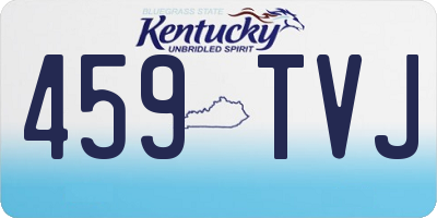KY license plate 459TVJ