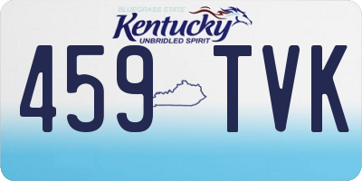 KY license plate 459TVK