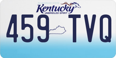 KY license plate 459TVQ